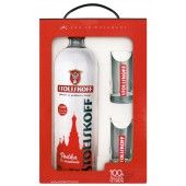 kit vodka cereais stoliskoff + 02 copos